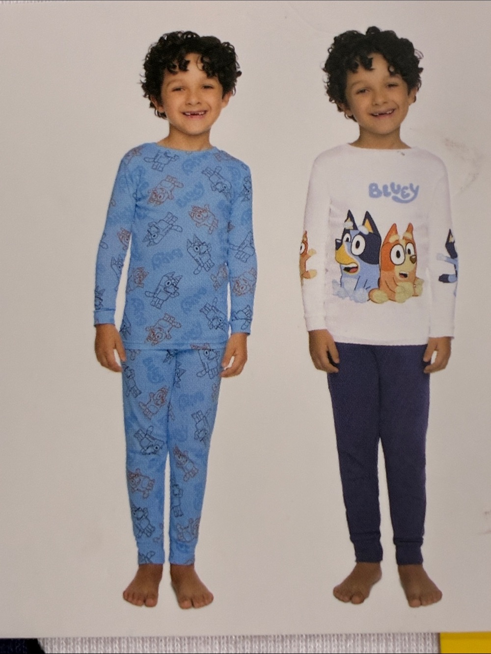🩵 Bluey Kids' Blue Character Pajama Set by Bluey